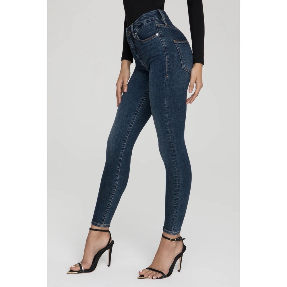NWT Good American Good Legs Skinny Blue Jeans GL873CET Size 6/28 Inseam 29"